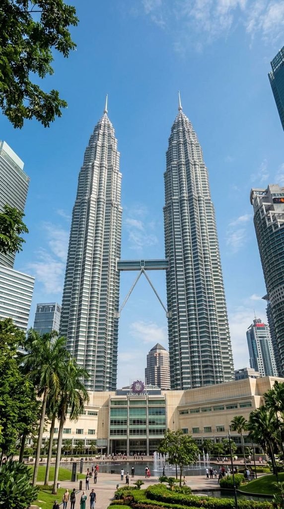 petronas twin towers in kuala ماليزياcom