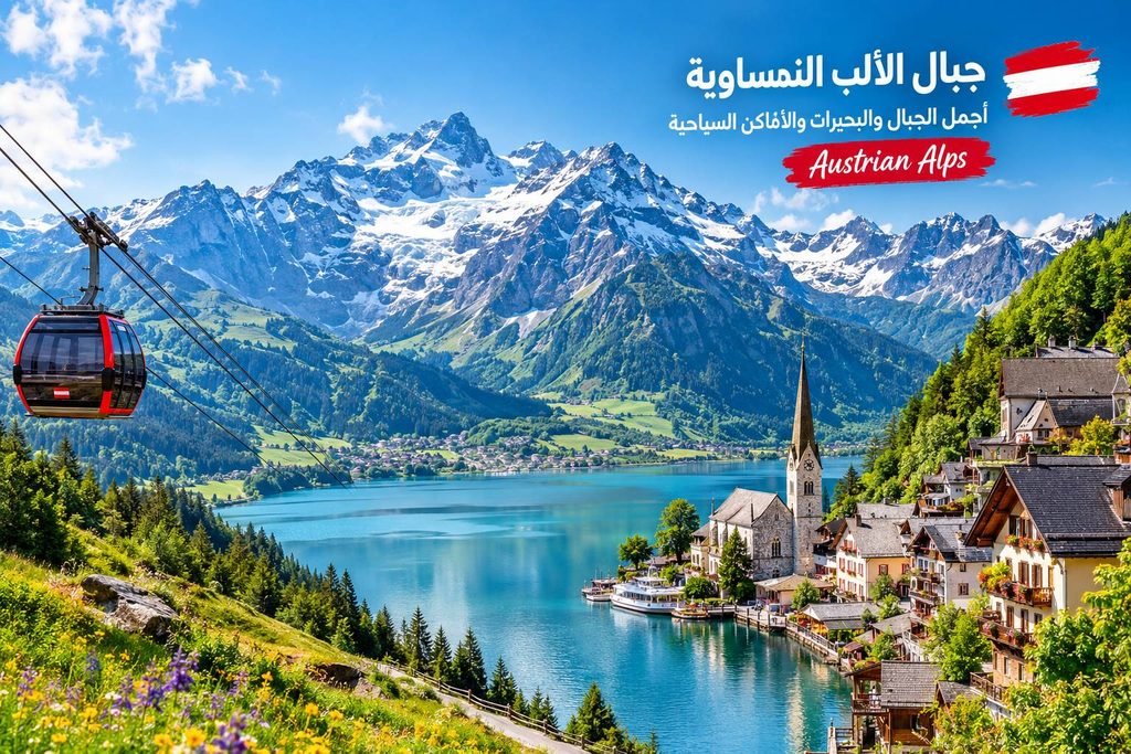 جبال الألب النمساوية: أجمل الجبال والبحيرات والوجهات السياحية postkartenpanorama der österreichischen alpen compress جبال الالب النمسا